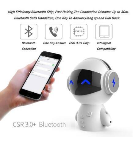 かわいいミニロボットスピーカー Bluetooth