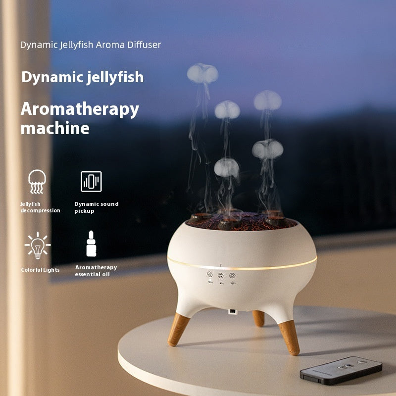 Household intelligent jellyfish ultrasonic air humidifier Ultrasonic porous vaporization timing remote control humidifier Aroma diffuser