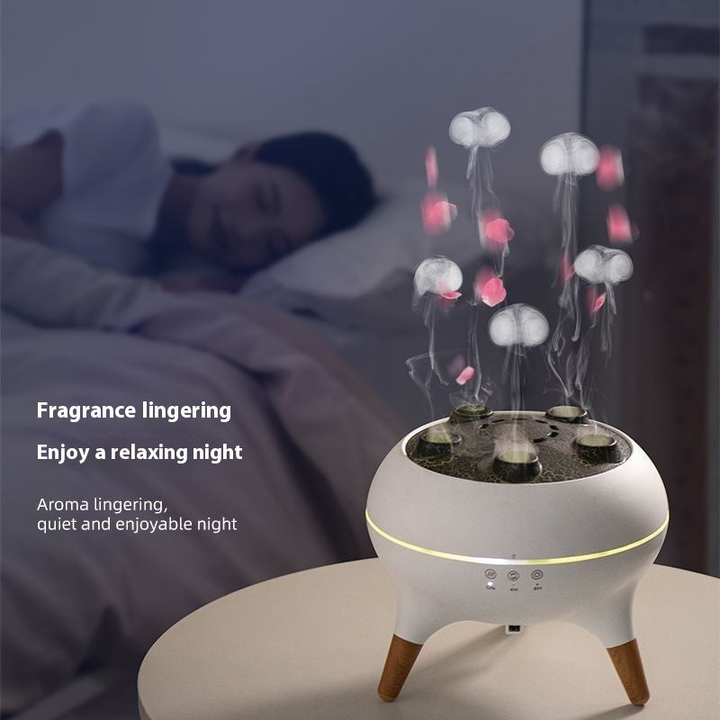 Household intelligent jellyfish ultrasonic air humidifier Ultrasonic porous vaporization timing remote control humidifier Aroma diffuser