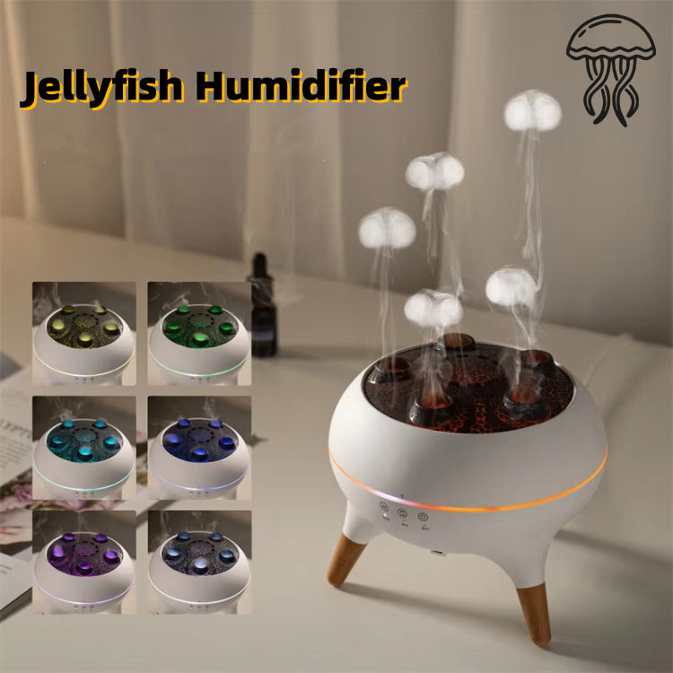 Household intelligent jellyfish ultrasonic air humidifier Ultrasonic porous vaporization timing remote control humidifier Aroma diffuser