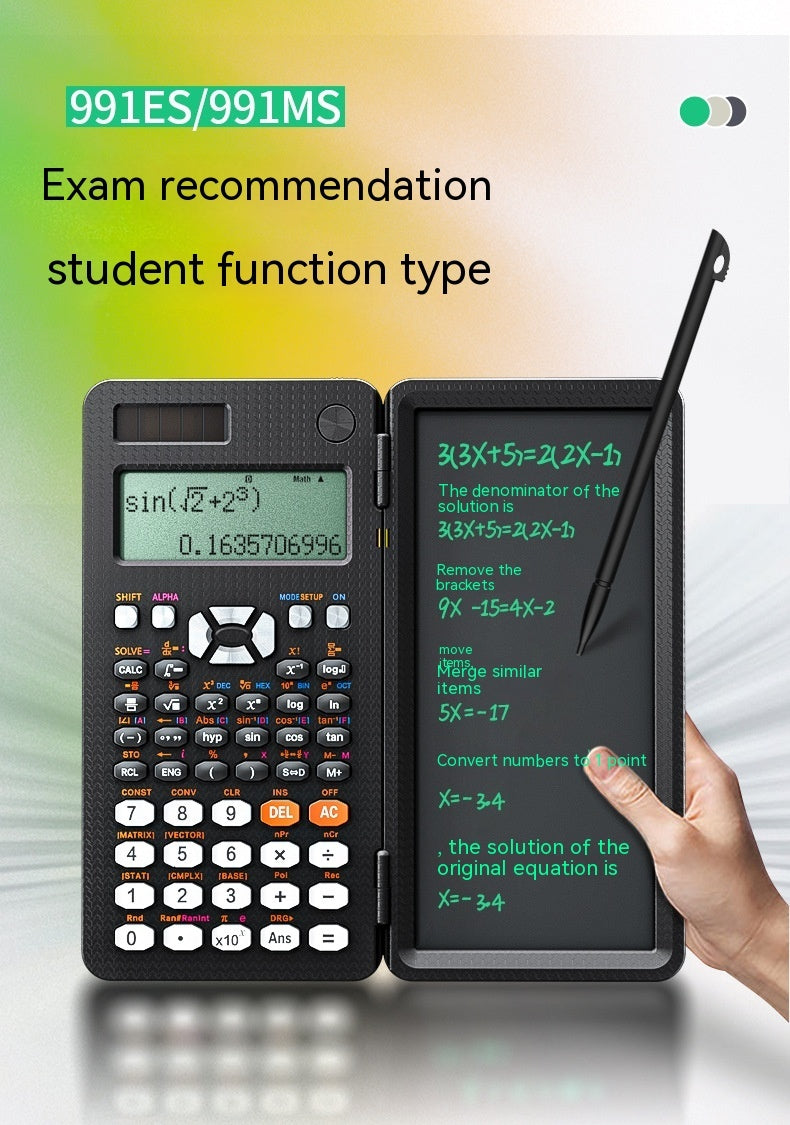 折りたたみ式科学計算機 手書きタブレット 学習機能計算機